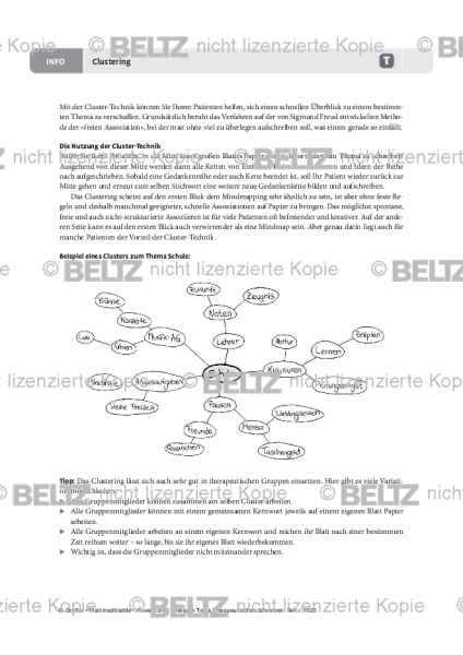 Therapeutisches Schreiben: Clustering