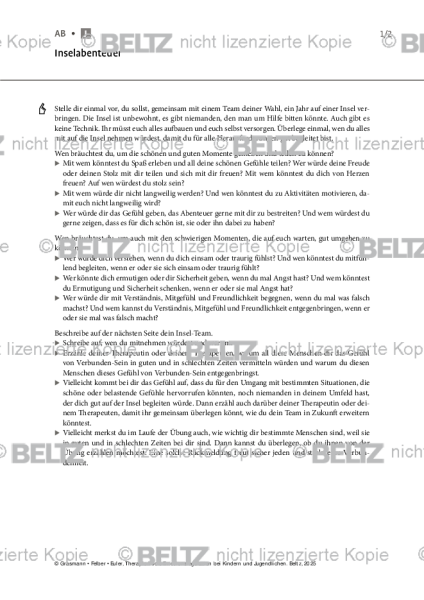 Emotionsregulation (K/J): Inselabenteuer