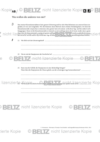 Kinder- und Jugendlichenpsychotherapie: Was wollen die anderen von mir?