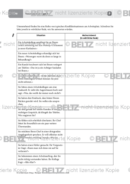 Gruppentherapie: Was würde ich sagen?