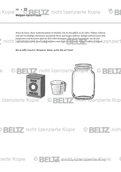 Selbstmitgefühl für Kinder: Welpen-Gehirn-Glas