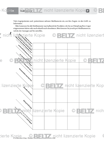 Gruppentherapie: Medikamente