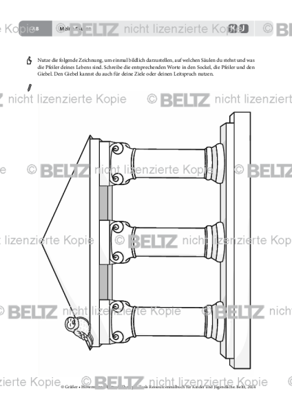 Ressourcenmalbuch: Meine Säulen