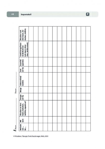 Essprotokoll | psychotherapie.tools