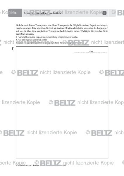 Gruppentherapie: Expositionsbehandlung: Ja oder Nein?