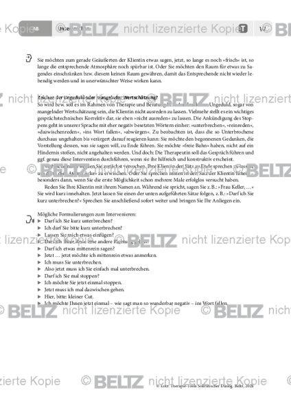 Sokratischer Dialog: Unterbrechen