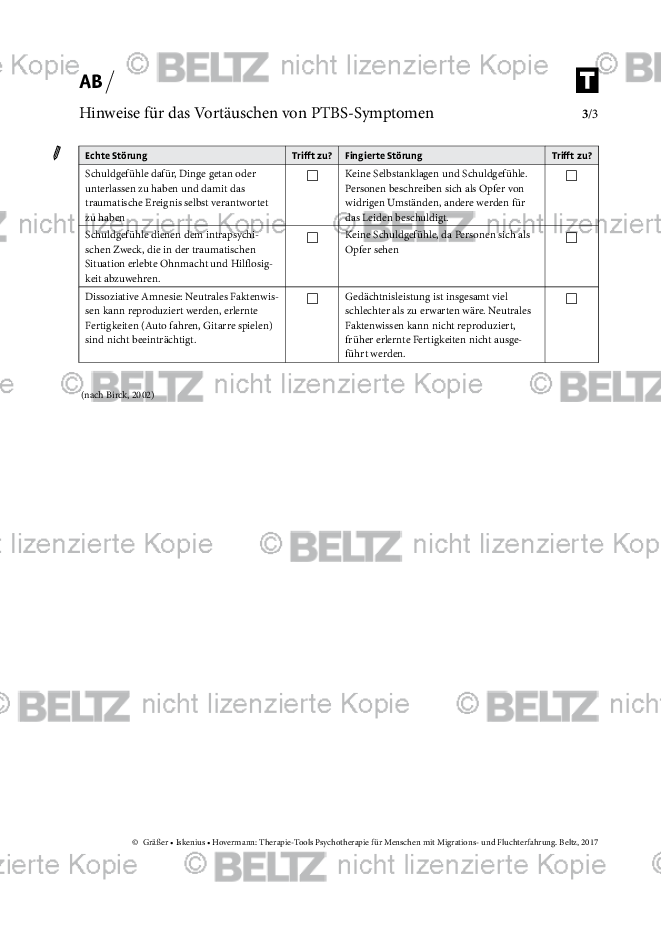 Flucht Und Migration: Hinweise Für Das Vortäuschen Von PTBS-Symptomen ...