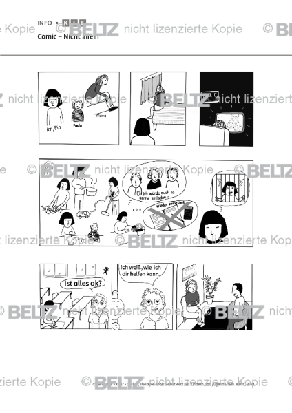 Selbstwert: Comic – Nicht allein