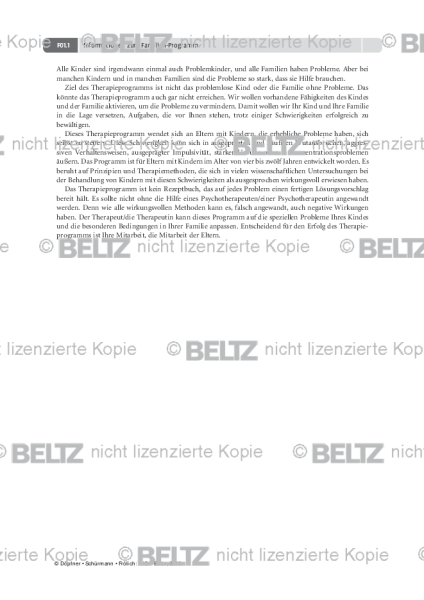 THOP: Informationen zum Familien-Programm