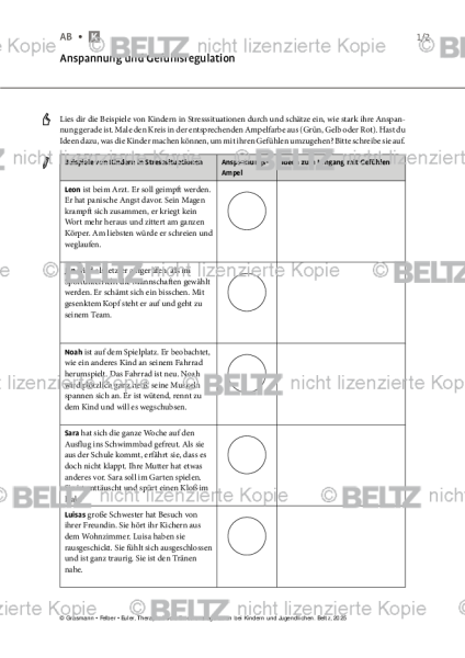 Emotionsregulation (K/J): Anspannung und Gefühlsregulation (Kinder)