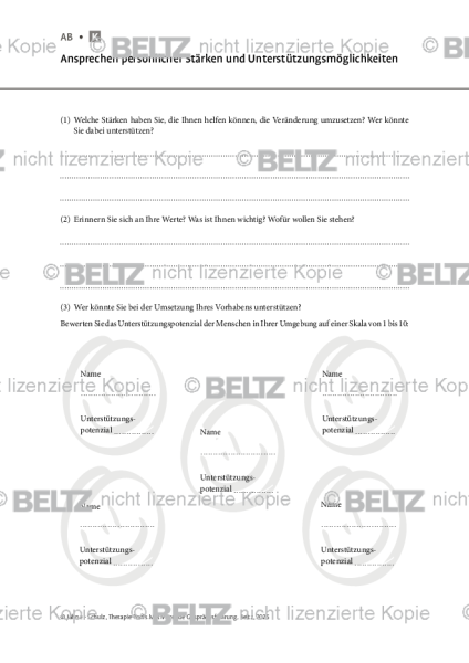 Motivierende Gesprächsführung: Ansprechen persönlicher Stärken und Unterstützungsmöglichkeiten