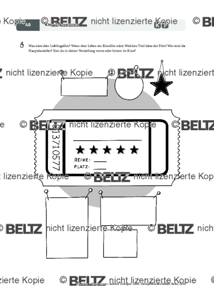 Therapeutisches Malen: Kino-/Konzertkarte