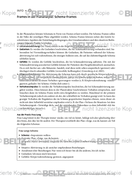 Frames in der Plananalyse: Schema-Frames
