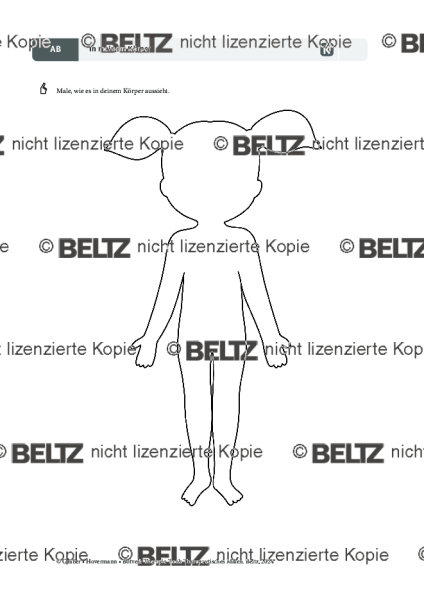 Therapeutisches Malen: In meinem Körper (Mädchen)