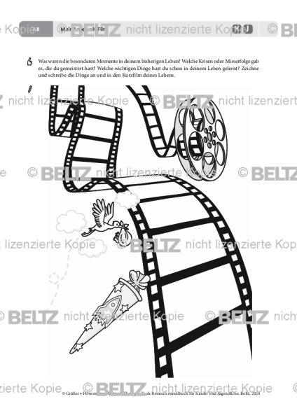 Ressourcenmalbuch: Mein Leben als Film