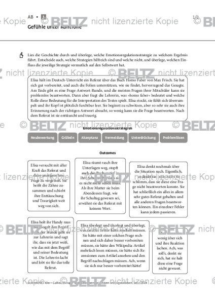 Selbstwert: Gefühle unter Kontrolle