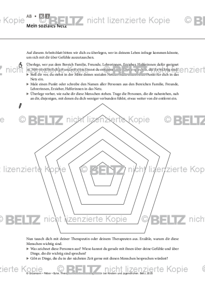 Emotionsregulation (K/J): Mein soziales Netz