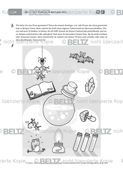 Ressourcenmalbuch: Mit meinem Zaubertrank durch jede Krise
