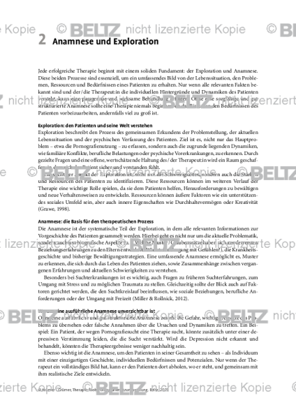 Pornografienutzungsstörung: Einleitung Anamnese und Exploration