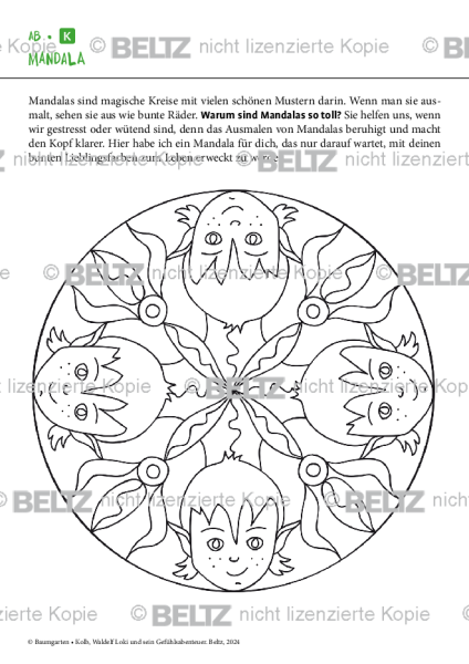 Waldelf Loki: Mandala