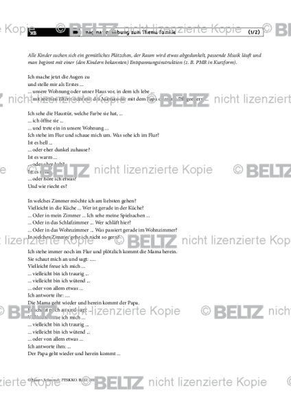 FESKKO: Imaginationsübung zum Thema Familie