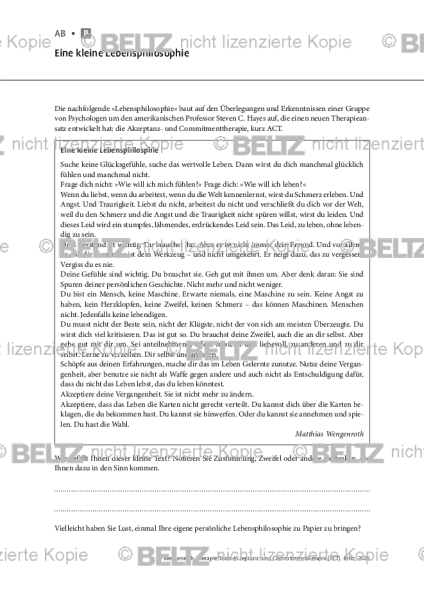 ACT: Eine kleine Lebensphilosophie