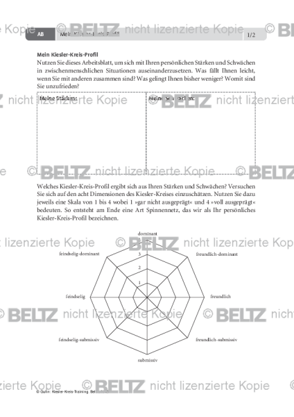 Kiesler-Kreis-Training: Mein Kiesler-Kreis-Profil