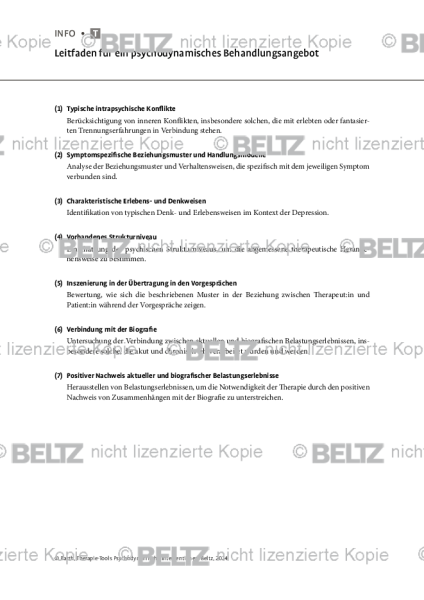 Psychodynamische Interventionen: Leitfaden für ein psychodynamisches Behandlungsangebot