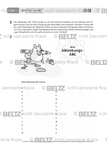 Ressourcenmalbuch: Mein Ablenkungs-ABC