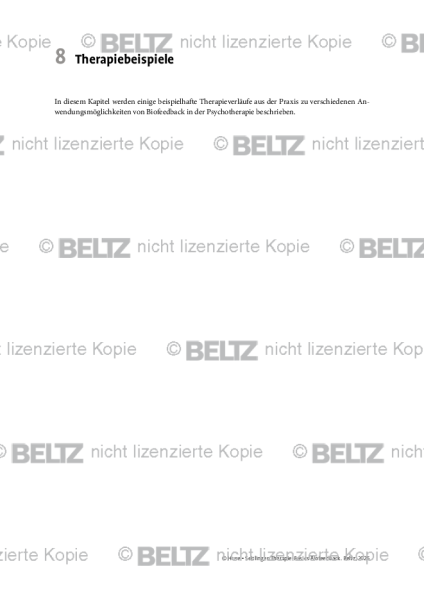 Biofeedback: Einleitung: Therapiebeispiele