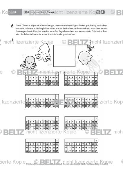 Ressourcenmalbuch: Mein Universal-Habit Tracker