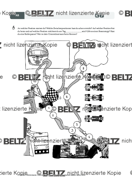 Therapeutisches Malen: Formel-1-Rennen