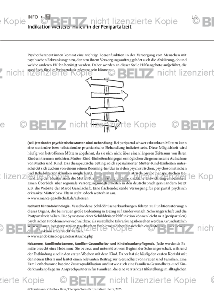 Peripartalzeit: Indikation weiterer Hilfen