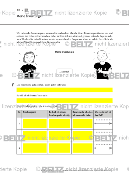 Selbstwert: Meine Erwartungen