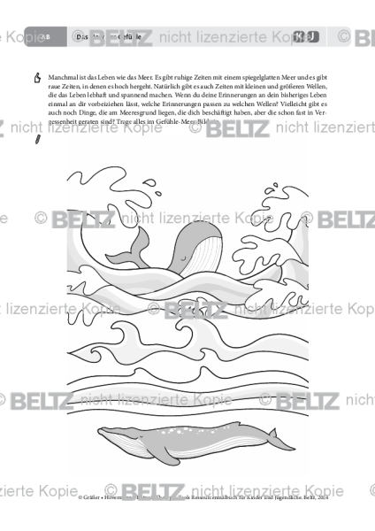 Ressourcenmalbuch: Das Meer der Gefühle