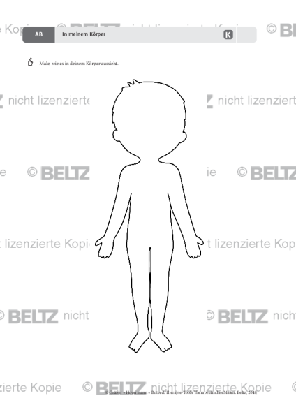 Therapeutisches Malen: In meinem Körper (Junge) | psychotherapie.tools