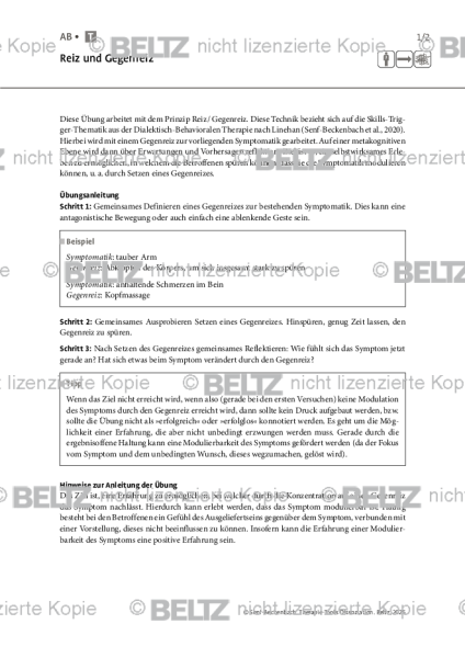 Dissoziation: Reiz und Gegenreiz