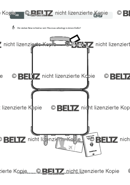 Therapeutisches Malen: Mein Reisekoffer