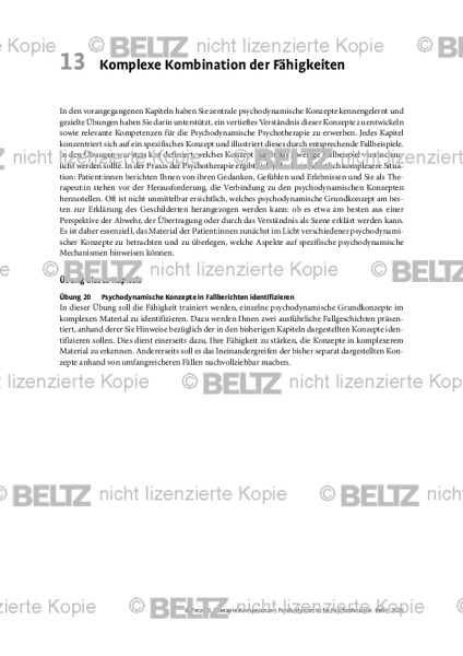 Psychodynamische Psychotherapie: Komplexe Kombination der Fähigkeiten