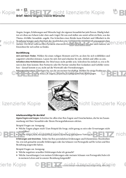 Pornografienutzungsstörung: Brief: Meine Ängste, meine Wünsche