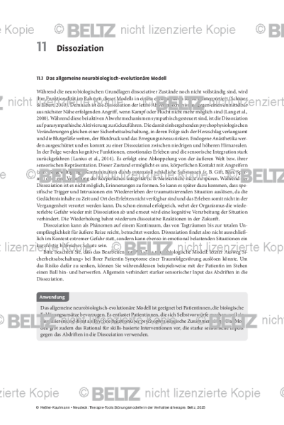 Störungsmodelle: Einleitung Dissoziation