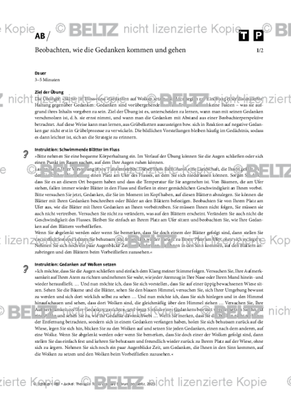Bipolare Störungen: Beobachten, wie die Gedanken kommen und gehen