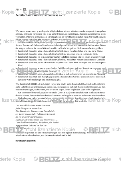 ACT: Bereitschaft – was sie ist und was nicht