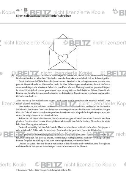 Peripartalzeit: Einen selbstmitfühlenden Brief schreiben