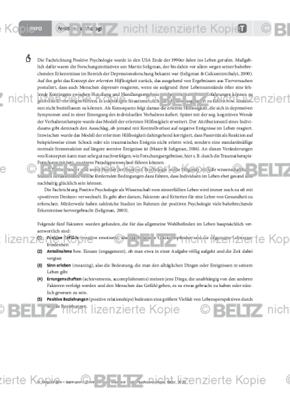 Psychoonkologie: Positive Psychologie