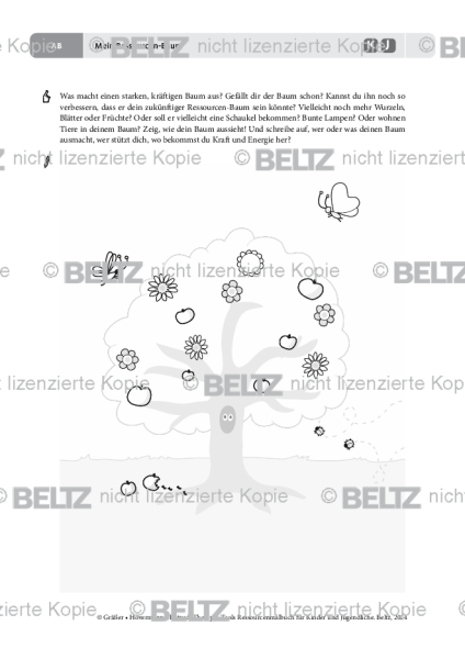 Ressourcenmalbuch: Mein Ressourcen-Baum