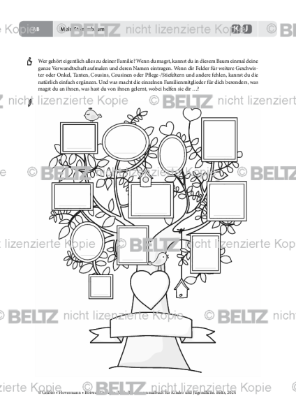 Ressourcenmalbuch: Mein Stammbaum