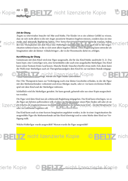 Angst bei Kindern und Jugendlichen: Helferfigur