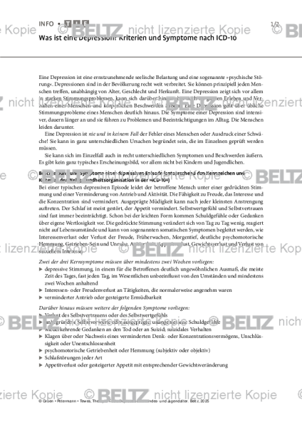 Depression: Was ist eine Depression? Kriterien und Symptome nach ICD-10