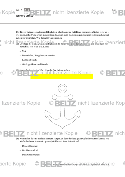 Körperbildstörungen bei Kindern und Jugendlichen: Ankerpunkte